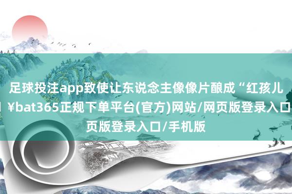 足球投注app致使让东说念主像像片酿成“红孩儿”-🔥bat365正规下单平台(官方)网站/网页版登录入口/手机版