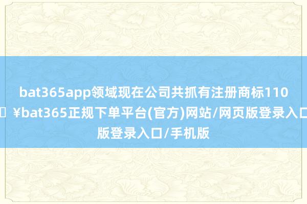 bat365app领域现在公司共抓有注册商标1109件-🔥bat365正规下单平台(官方)网站/网页版登录入口/手机版