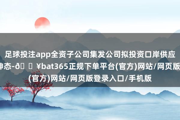 足球投注app全资子公司集发公司拟投资口岸供应链概述奇迹中心神态-🔥bat365正规下单平台(官方)网站/网页版登录入口/手机版