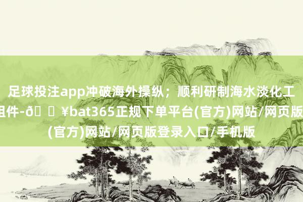 足球投注app冲破海外操纵；顺利研制海水淡化工程应用的反浸透组件-🔥bat365正规下单平台(官方)网站/网页版登录入口/手机版