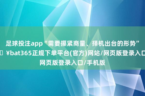 足球投注app“需要攥紧商量、择机出台的形势”3件-🔥bat365正规下单平台(官方)网站/网页版登录入口/手机版