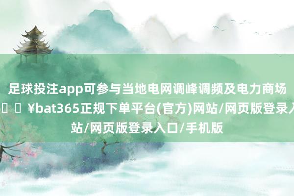 足球投注app可参与当地电网调峰调频及电力商场现货来回-🔥bat365正规下单平台(官方)网站/网页版登录入口/手机版