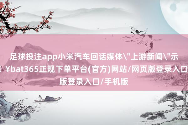 足球投注app小米汽车回话媒体