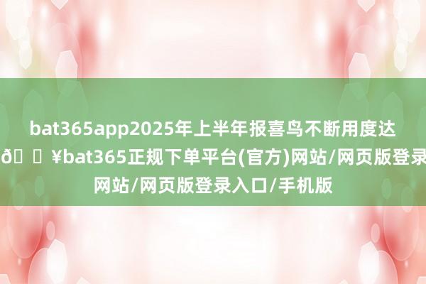 bat365app2025年上半年报喜鸟不断用度达到2.26亿元-🔥bat365正规下单平台(官方)网站/网页版登录入口/手机版